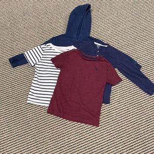 Boys 4T Set of 4 shirts & long sleeve